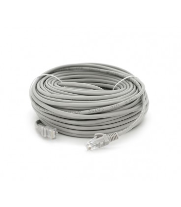 Патч-корд литой RITAR, CCA, UTP, RJ45, Cat.5e, 30m, серый Q50