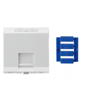 Модульная вставка OK-net, 45х45 1 порт, тип 2