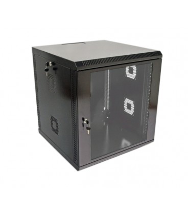Шафа 12U, 600х500х640 мм (Ш*Г*В), акрілове скло, чорна
