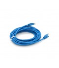 Патч-корд литой RITAR, UTP, RJ45, Cat.5e, 5m, синий, Cu (медь)