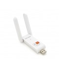 Беспроводной сетевой адаптер Wi-Fi-USB Merlion LV-UAC03D, RTL8811CU, с 2-мя антеннами 10см, 802.11bgn, 600MB, 2.4 GHz, Blister Q