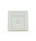 Рамка 86х86 под 1 модуль Keystone Jack RJ-45 кат.5E UTP, 1-port Q100