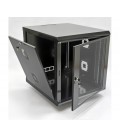 Шафа 12U, 600х700х640 мм (Ш*Г*В), акрилове скло, чорна