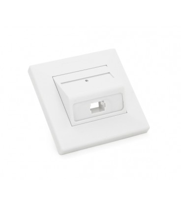 Розетка оптическая накладная для адаптера SC/UPC с одним портом 86 х 86 мм