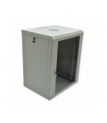 Шафа 15U, 600x500x773мм (Ш*Г*В), економ, акрилове скло, сiра