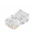 Коннектор Merlion RJ-45 8P8C UTP Cat-6 (50 шт/уп.) для сквозного подключения