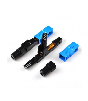 Коннектор SC/UPC-D быстрого монтажа, для плоского кабеля на защелке, цена за 1 шт, Q100