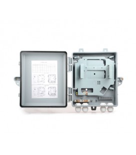 PON - box универсальный 24-канальный без планки установки адаптеров. В комплекте, термоусадка, ключи, стяжки, крепления на стену