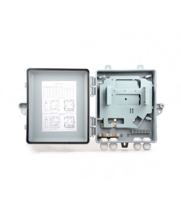 PON - box универсальный 24-канальный без планки установки адаптеров. В комплекте, термоусадка, ключи, стяжки, крепления на стену