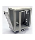 Шафа 12U, 600х350х640 мм (Ш*Г*В), акрілове скло, сіра