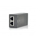POE инжектор 48V 0.5A (24Вт) с портами Ethernet 10/100Мбит/с, без кабеля питания
