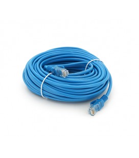 Патч-корд литой RITAR, CCA, UTP, RJ45, Cat.5e, 20m, синий