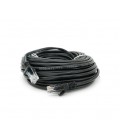 Патч-корд литой RITAR, CCA, UTP, RJ45, Cat.5e, 15m, черный Q100