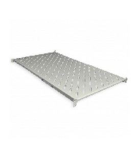 Полиця 19' 4 точки кріпл., 750мм глиб., перфорована, т.м.2мм, сіра