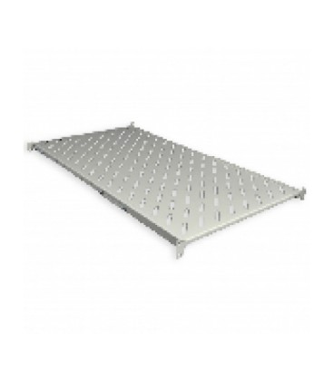Полиця 19' 4 точки кріпл., 750мм глиб., перфорована, т.м.2мм, сіра