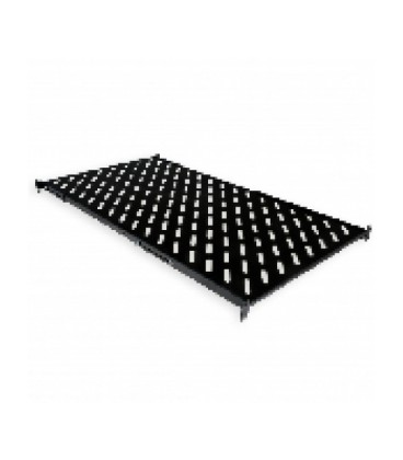 Полиця 19' 4 точки кріпл., 750мм глиб., перфорована, т.м.2мм, чорна