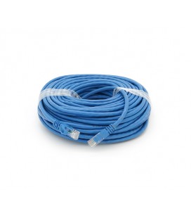Патч-корд литой RITAR, UTP, RJ45, Cat.6, 30m, синий, Cu (медь)