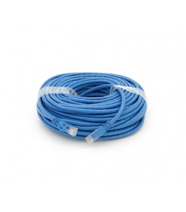 Патч-корд литой RITAR, UTP, RJ45, Cat.6, 30m, синий, Cu (медь)