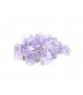 Коннектор Ritar RJ-45 8P8C UTP Cat-5 (100 шт/уп.) Q100 Transparent purple