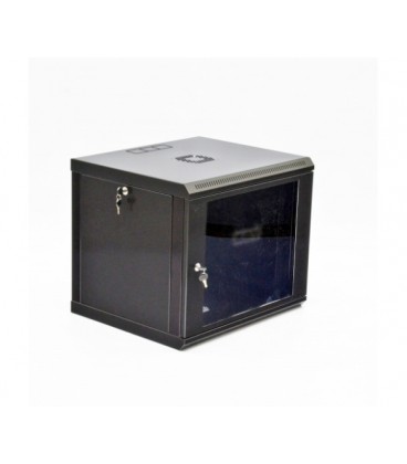 Шафа 9U, 600x500x507мм (Ш*Г*В), економ, акрилове скло, чорна