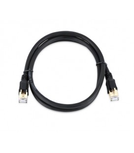 Патч-корд литой VEGGIEG, CCA, SSTP, RJ45, Cat.8, 5m, черный