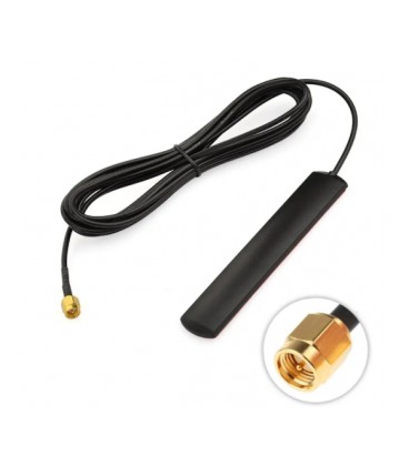 Внутренняя GSM/WIFI антенна 3G/4G/LTE WiFi, 850-990/1710-2700MHz 5dBi, 3М скотч, 20 метров кабеля, кабельный ввод Разъем SMA Mal