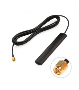 Внутренняя GSM/WIFI антенна 3G/4G/LTE WiFi, 850-990/1710-2700MHz 5dBi, 3М скотч, 1 метр кабеля, кабельный ввод Разъем SMA Male