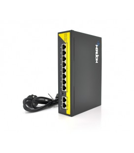 POE коммутатор Merlion 8 POE 10/100 + 2 RJ45 10/100 + встроенный блок питания 52V 1.8A