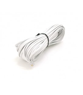 Патч-корд телефонный, RJ11, 15,0m, белый