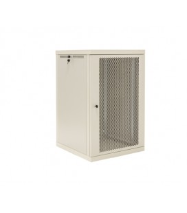 Шкаф телекоммуникационный 19' VAGO Lite 9U-580, настенный, двери перфорированный метал, серый, (570х512х580)