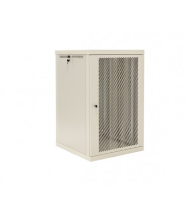 Шкаф телекоммуникационный 19' VAGO Lite 9U-580, настенный, двери перфорированный метал, серый, (570х512х580)
