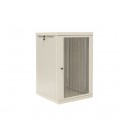 Шкаф телекоммуникационный 19' VAGO Lite 9U-580, настенный, двери перфорированный метал, серый, (570х512х580)