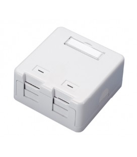 Розетка наружного монтажа под модульный разъём OK-net 2 порт