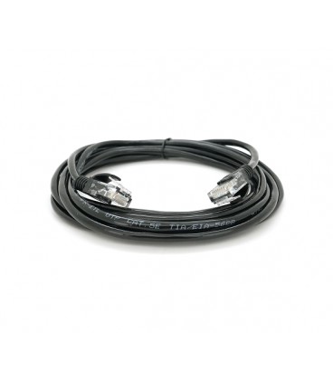 Патч-корд литой RITAR, CCA, UTP, RJ45, Cat.5e, 3m, черный Q400