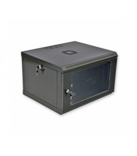 Шафа 6U, 600x500x373мм (Ш*Г*В), економ, акрилове скло, чорна