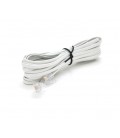 Патч-корд телефонный, RJ11, 10,0m, белый