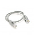 Патч-корд литой VEGGIEG, CCA, UTP, RJ45, Cat.5e, 1m, серый