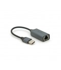 Контроллер USB 2.0 to Ethernet VEGGIEG - Сетевой адаптер 10/100Mbps с проводом, RTL-8152B, Aluminum, Blister-Box