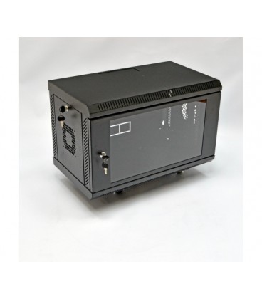 Шафа 6U, 600х350х373 мм (Ш*Г*В), акрилове скло, чорна