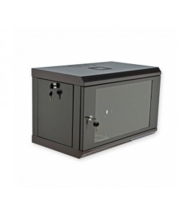 Шафа 6U, 600x350x373мм (Ш*Г*В), економ, акрилове скло, чорна