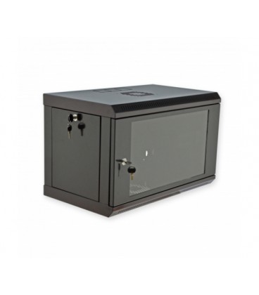 Шафа 6U, 600x350x373мм (Ш*Г*В), економ, акрилове скло, чорна