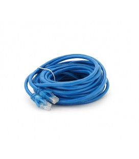Патч-корд литой RITAR, UTP, RJ45, Cat.6, 10m, синий, Cu (медь) Q100