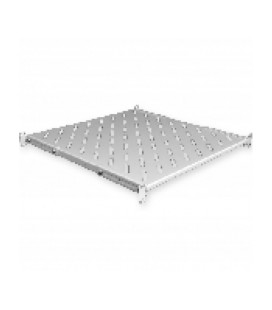 Полиця 19' 4 точки кріпл., 550мм глиб., перфорована, т.м.1.5мм, сіра