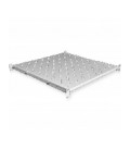Полиця 19' 4 точки кріпл., 550мм глиб., перфорована, т.м.1.5мм, сіра