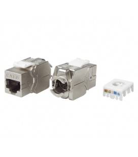 Модульный разъём OK-net Кат.6 FTP (180°, toolless)