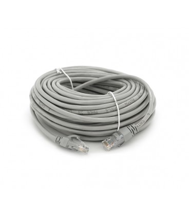 Патч-корд литой RITAR, UTP, RJ45, Cat.5e, 20m, серый, Cu (медь)