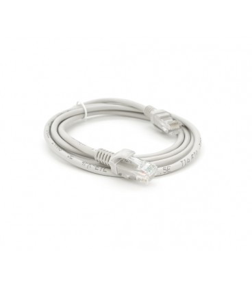 Патч-корд литой RITAR, CCA, UTP, RJ45, Cat.5e, 3m, серый Q500