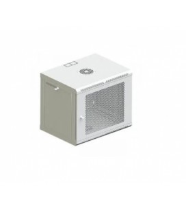 Шкаф телекоммуникационный 19' VAGO 6U, настенный, двери перфорированный метал, серый, (370х600х600)