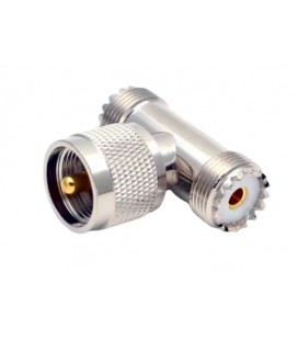 Сплиттер UHF Male- Female 2Х (папа-штекер- 2 мамы, гнезда), тройник разветвитель, цена за 1 шт