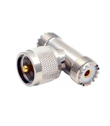 Сплиттер UHF Male- Female 2Х (папа-штекер- 2 мамы, гнезда), тройник разветвитель, цена за 1 шт